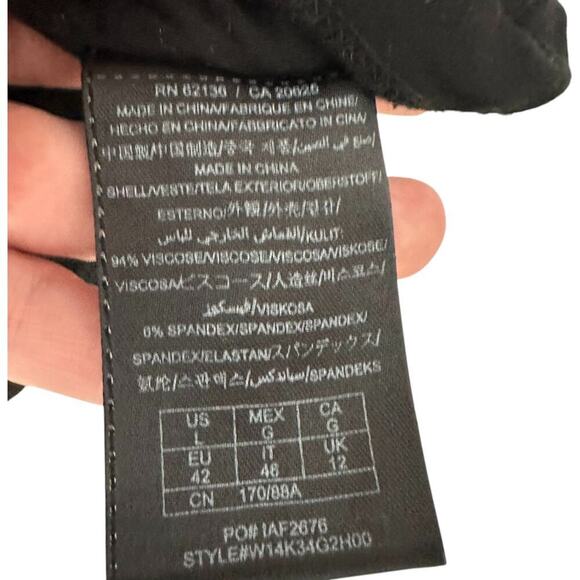 Guess Los Angeles Witchy Black Lace Ruched Bodycon Dress (L) - Picture 15 of 16